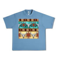 Pebble Blue native american aztec seamless pattern 3 Urban Heavy Tee - BundleAndBundleShop