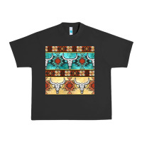 Pigment Black native american aztec seamless pattern 3 Urban Heavy Tee - BundleAndBundleShop