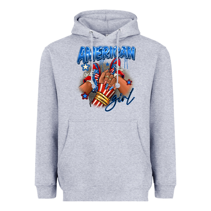 Afro American Girl Sneakers Heavyweight Hoodie by RanaPortraitStore | Teevron