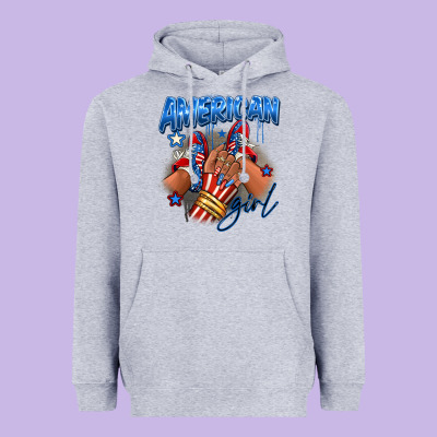 Afro American Girl Sneakers Heavyweight Hoodie Designed By Ranaportraitstore