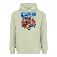 Matcha Afro american girl sneakers Heavyweight Hoodie - RanaPortraitStore