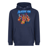 Navy Afro american girl sneakers Heavyweight Hoodie - RanaPortraitStore