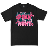 Black i wear pink for my aunt Premium Tee - FaDigitalArtStudio