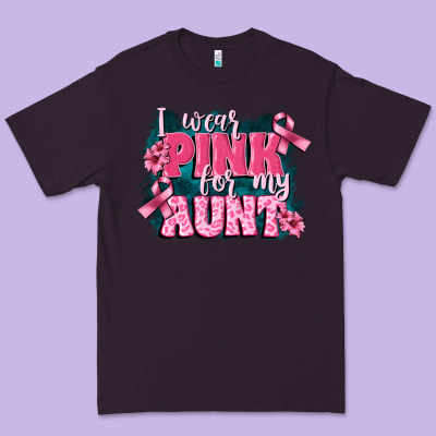I Wear Pink For My Aunt Premium Tee Designed By Fadigitalartstudio