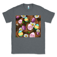 Charcoal Heather Easter rabbit eggs Classic Tee - OliviaCreatesArt