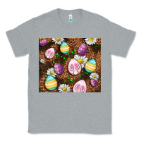Heather Grey Easter rabbit eggs Classic Tee - OliviaCreatesArt