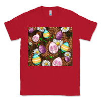 Red Easter rabbit eggs Classic Tee - OliviaCreatesArt