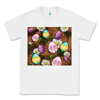 White Easter rabbit eggs Classic Tee - OliviaCreatesArt