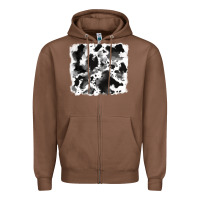 Chestnut cowhide 5 Zipper Hoodie - RanaPortraitStore
