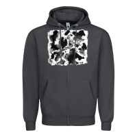 Smoke cowhide 5 Zipper Hoodie - RanaPortraitStore