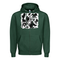 Sports Green cowhide 5 Zipper Hoodie - RanaPortraitStore