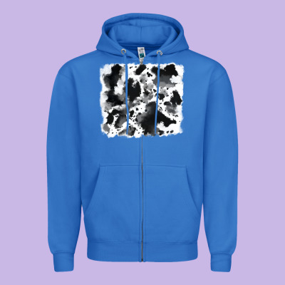 Cowhide 5 Zipper Hoodie Designed By Ranaportraitstore