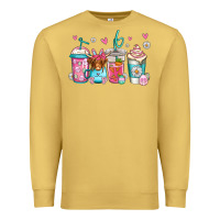 Antique Gold easter longhaired cow coffee cups Premium Sweatshirt - Jasminsmagicworld