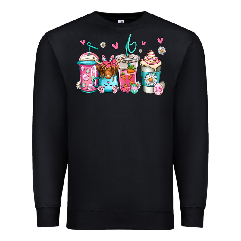 Easter Longhaired Cow Coffee Cups Premium Sweatshirt by Jasminsmagicworld | Teevron