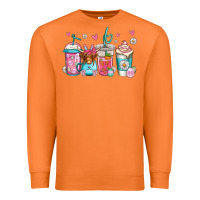 Carrot easter longhaired cow coffee cups Premium Sweatshirt - Jasminsmagicworld