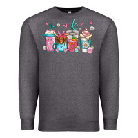 Charcoal Heather easter longhaired cow coffee cups Premium Sweatshirt - Jasminsmagicworld