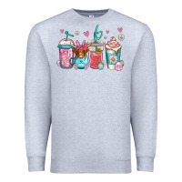 Heather Grey easter longhaired cow coffee cups Premium Sweatshirt - Jasminsmagicworld