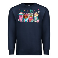 Navy easter longhaired cow coffee cups Premium Sweatshirt - Jasminsmagicworld