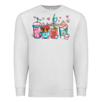 Oatmeal Heather easter longhaired cow coffee cups Premium Sweatshirt - Jasminsmagicworld