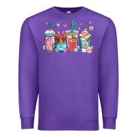 Purple easter longhaired cow coffee cups Premium Sweatshirt - Jasminsmagicworld