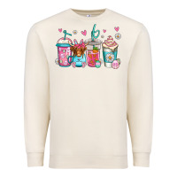 Sandshell easter longhaired cow coffee cups Premium Sweatshirt - Jasminsmagicworld