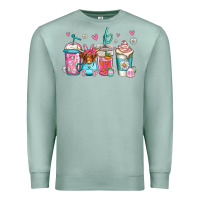 Seafoam easter longhaired cow coffee cups Premium Sweatshirt - Jasminsmagicworld