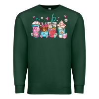 Sports Green easter longhaired cow coffee cups Premium Sweatshirt - Jasminsmagicworld