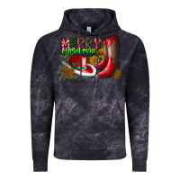 Cloud Black cowboy merry christmas Vintage Hoodie - CowhideDigitalArt