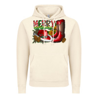 Vintage Artic cowboy merry christmas Vintage Hoodie - CowhideDigitalArt