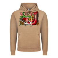 Vintage Coffee cowboy merry christmas Vintage Hoodie - CowhideDigitalArt