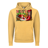 Vintage Mustard cowboy merry christmas Vintage Hoodie - CowhideDigitalArt