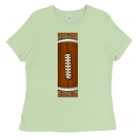 Matcha american football with leopard pen wraps Ladies Tee - BundleAndBundleShop