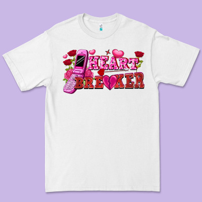 Heart Breaker Valentine's Day Premium Tee Designed By Fadigitalartstudio