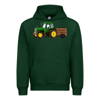 Forest Green farm tractor Urban Hoodie - RanaPortraitStore