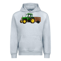 Heather Grey farm tractor Urban Hoodie - RanaPortraitStore