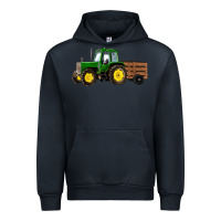 Navy farm tractor Urban Hoodie - RanaPortraitStore
