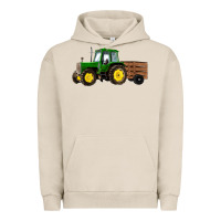 Pigment French Oak farm tractor Urban Hoodie - RanaPortraitStore