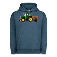 Pigment Midnight Navy farm tractor Urban Hoodie - RanaPortraitStore