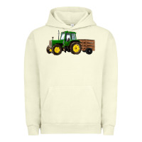 Pigment Pistachio farm tractor Urban Hoodie - RanaPortraitStore
