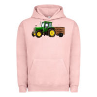 Pigment Salmon farm tractor Urban Hoodie - RanaPortraitStore