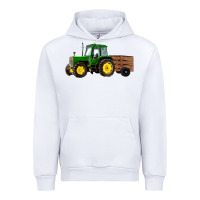 White farm tractor Urban Hoodie - RanaPortraitStore