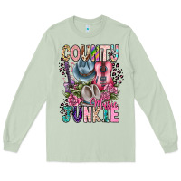 Matcha country music junkie Long Sleeve Tee - CowhideDigitalArt