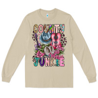 Mushroom country music junkie Long Sleeve Tee - CowhideDigitalArt