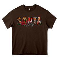 Chocolate Brown santa baby lady of guadalupe Heavy Core Tee - Jasminsmagicworld