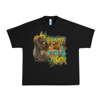 Black Blame It All On My Boots Urban Heavy Tee - FaDigitalArtStudio