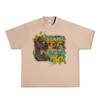 Burro Blame It All On My Boots Urban Heavy Tee - FaDigitalArtStudio