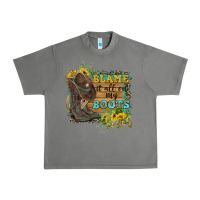 Tornado Blame It All On My Boots Urban Heavy Tee - FaDigitalArtStudio