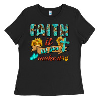 Black Faith It Till You Make It Ladies Tee - BundleAndBundleShop