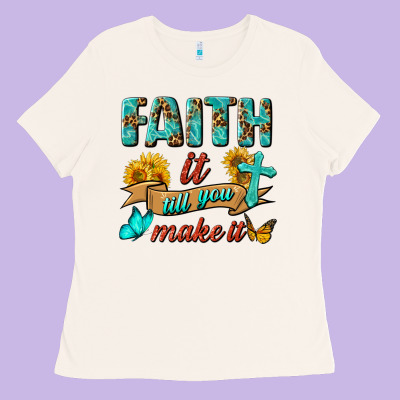 Faith It Till You Make It Ladies Tee Designed By Bundleandbundleshop