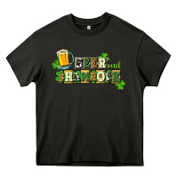 Asphalt Beer and shamrock Heavy Core Tee - CowGirlArtShop